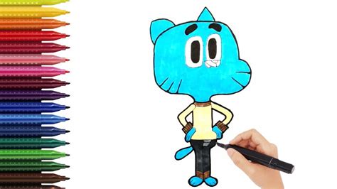 Como dibujar a GUMBALL paso a paso Dibujos Fáciles Para Niños