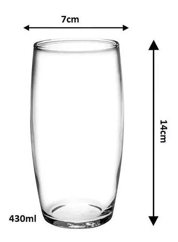 Juego De Vasos De Cristal Para Zumo De Agua Nadir Oca 430 Ml 6 Unidades Mercadolibre