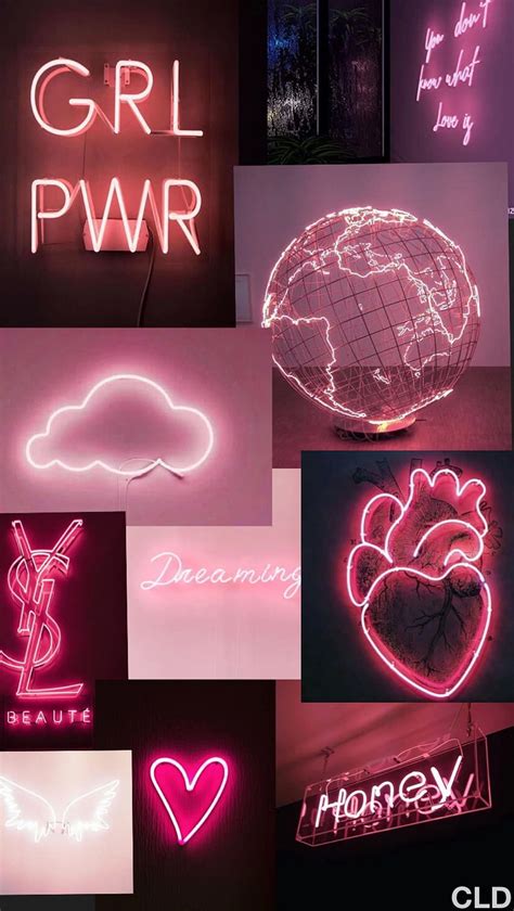 Pink Aesthetic Neon Est Tica Rosa Ne N Fondo De Pantalla Del Tel Fono