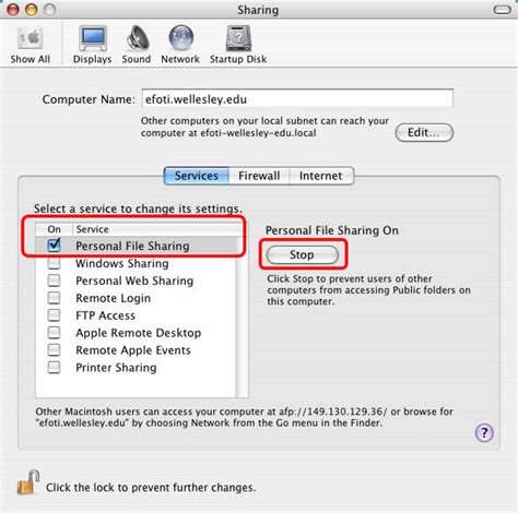 Sharing Files In Mac Os X Wellesley College