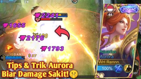 TIPS MAIN AURORA COMBO SKILL AURORA YANG BENAR BUILD AURORA