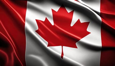 Premium Ai Image A Flag With A Red Maple Leaf On It