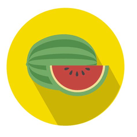 Watermelon Flat Circle Icon Transparent Png And Svg Vector File