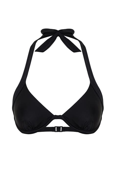 Trendyolmilla Siyah Balkonet Ters V Balenli Bikini Üstü TBESS24BU00159 Fiyatı Yorumları