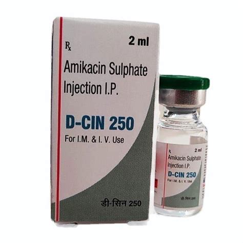 250mg Amikacin Sulphate Injection IP 250 Mg 2ml At Rs 56 8 Box In