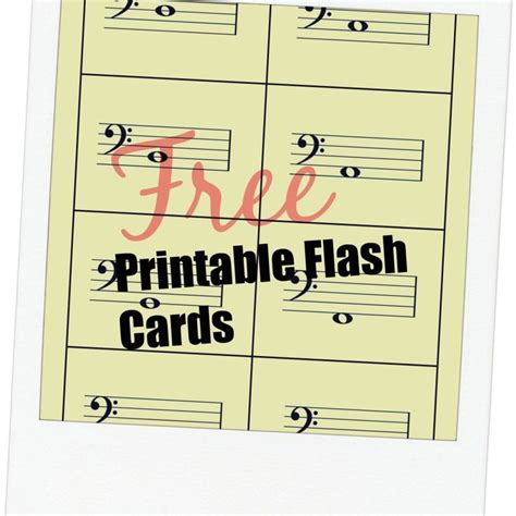 Music Note Flashcards Free Printable - Printable And Enjoyable Learning