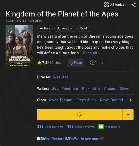 Poll Suggestion Best Planet Of The Apes Movie IMDb Community Forums