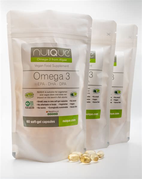 Vegan Algae Omega 3 EPA DHA DPA NuIQue