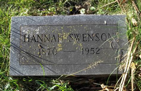 Hannah Hagen Swenson Monumento Find A Grave