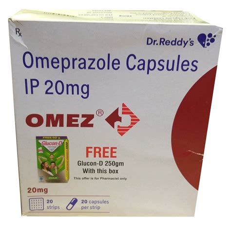 Omez Omeprazole Resistant Capsule Ip 20mg Prescription Treatment Stomach Acid At Rs 61 Box In