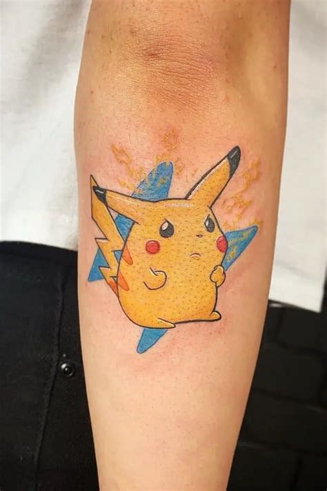 Las Mejores Ideas De Dise O De Tatuajes De Pikachu Y Su