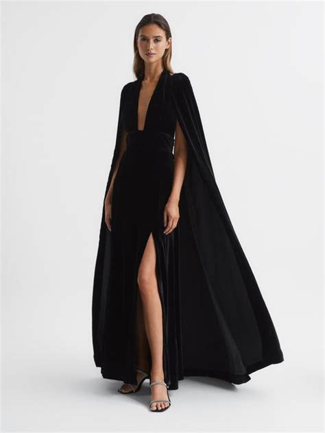 Reiss Gracie Velvet Maxi Dress Reiss