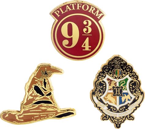 Amazon Harry Potter Enamel Pins Set Of Sorting Hat Hogwarts