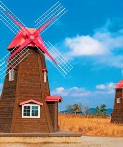 Windmills Paint By Numbers Num Paint Kit