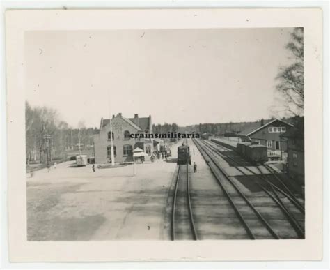 Orig Foto Panorama Des Bahnhof Jessheim B Oslo Norwegen