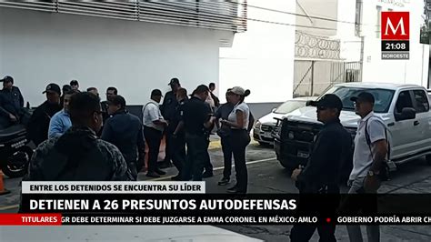 Detención de autodefensas en Michoacán 26 personas arrestadas en La