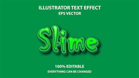 Premium Vector Slime Editable Text Effect