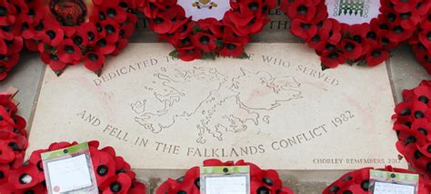 Chorley Remembers Falklands Conflict Stone Of Remembrance