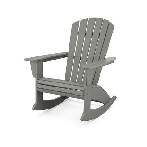 POLYWOOD Nautical Curveback Adirondack Rocking Chair ADR610