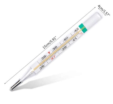 Mercury Glass Thermometer New Design Oral Armpit Medical Mercury Free