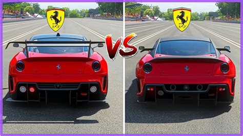 Fh4 Drag Race Ferrari 599xx Evo Vs Ferrari 599xx Youtube