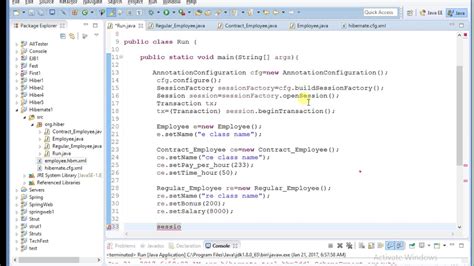 Hibernate Table Per Sub Class Inheritance Mapping Using Annotation