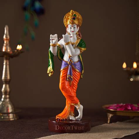 Polyresin Lord Krishna With Flute Idol Statue Home At Rs 399 In Noida