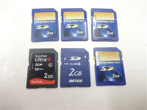 【やや傷や汚れあり】新入荷 1円～ Sandisk Buffaloなど Sdメモリーカード 2gb 6枚セット 中古動作品の落札情報詳細 ヤフオク落札価格検索 オークフリー