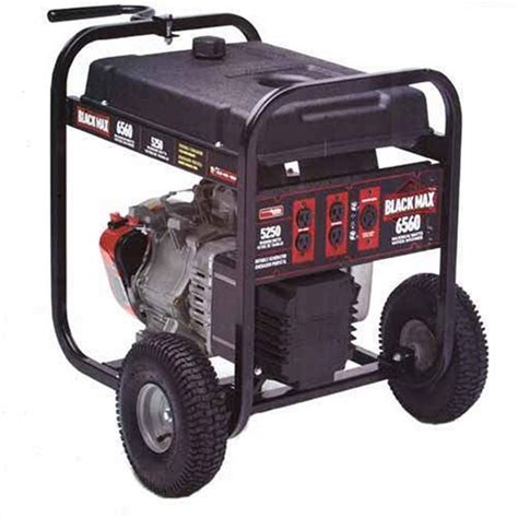 Black Max 5 250 6 560 Watt Portable Generator Black Max Watt