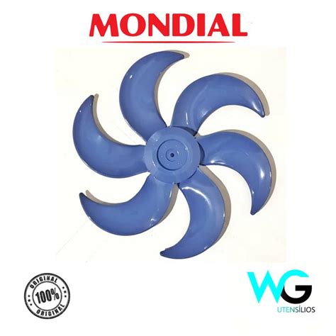 Hélice Ventilador Mondial V45 40cm 6 Pás Azul Original Desconto no Preço