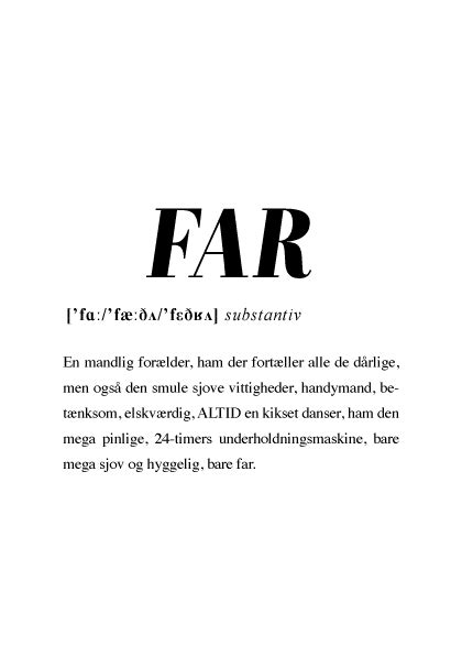 FAR | Køb plakater og posters online l Postershop