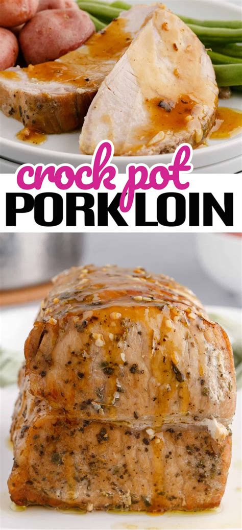 This Perfectly Moist Crock Pot Pork Loin Is Seared With A Delicious Dry Rub And Slow Cooked In