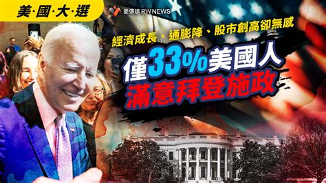 美國大選／經濟成長、通膨降、股市創高卻無感 僅33 美國人滿意拜登施政