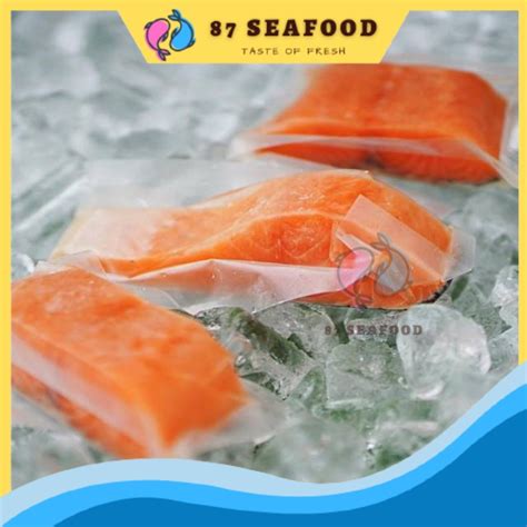 Frozen Atlantic Salmon Fillet Portion Cut Boneless G Per