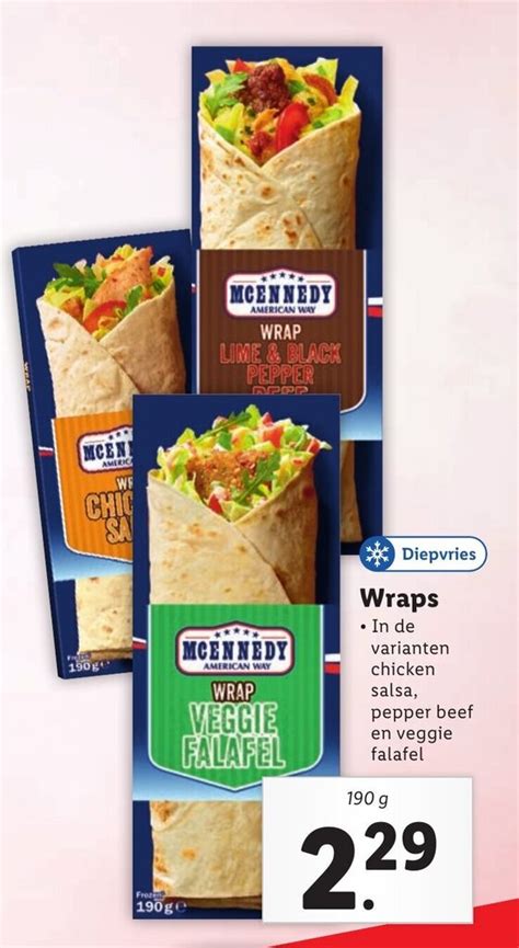 Wraps 190 G Aanbieding Bij Lidl