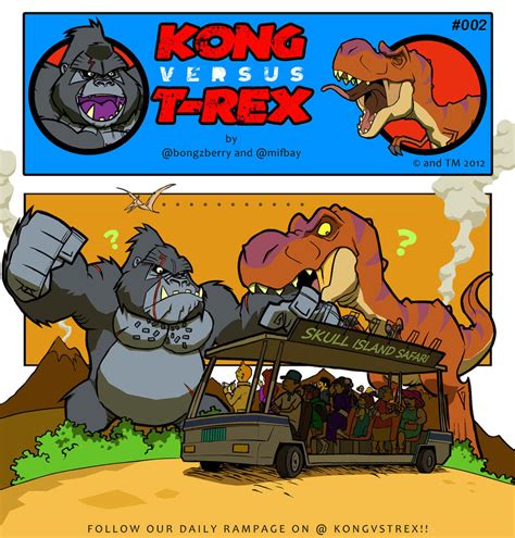 Kong VS T-Rex 002 by BongzBerry on DeviantArt