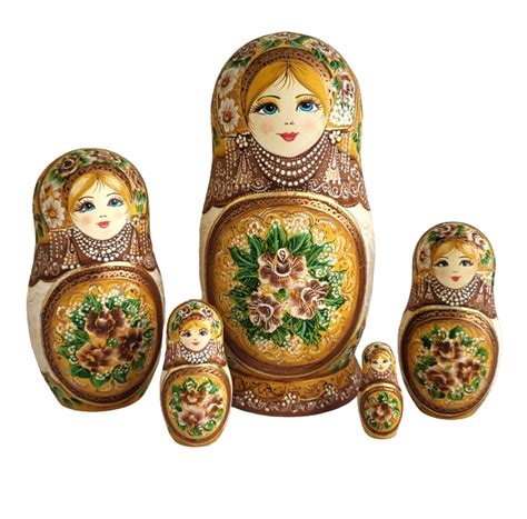 Matriochka Traditionnel Pi Ces T T Artisanat Russe Sur