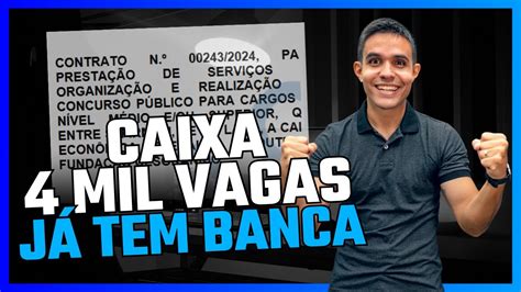 Concurso Caixa Banca Contratada Edital De Mil Vagas Iminente