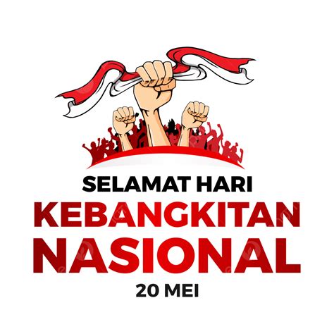 Gambar Lettering Text Of Selamat Hari Kebangkitan Nasional Kebangkitan