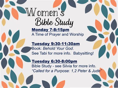 Ladies Bible Studies Tieton Drive Bible Chapel