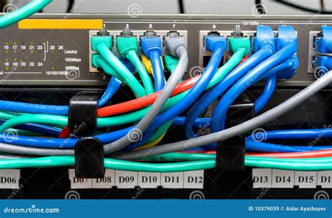 Patch Panel And Switch Stock Image Image Of Connect 10379039