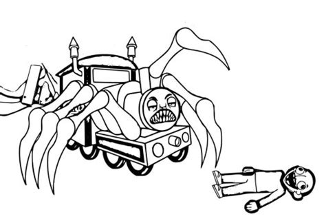 Printable Choo Choo Charles Coloring Pages Free