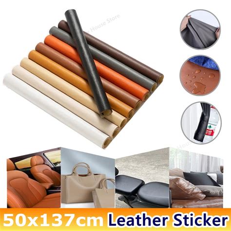 1pc Leather Self Adhesive Fix Patch Sofa Repair Subsidies Diy Self Adhesive Waterproof Pu Fabric