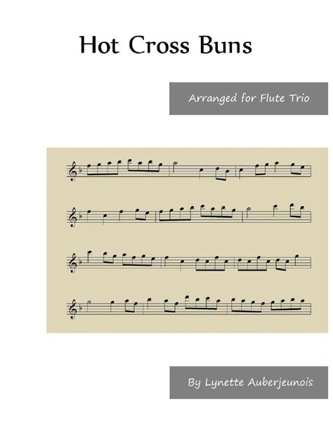 Hot Cross Buns On The Flute Sheet Music At Mae Burley Blog