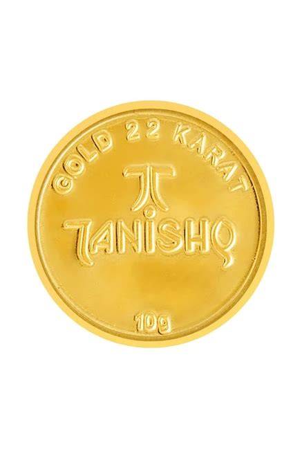 Buy Tanishq 22k 916 10g Gold Coin Online At Best Price Tata Cliq