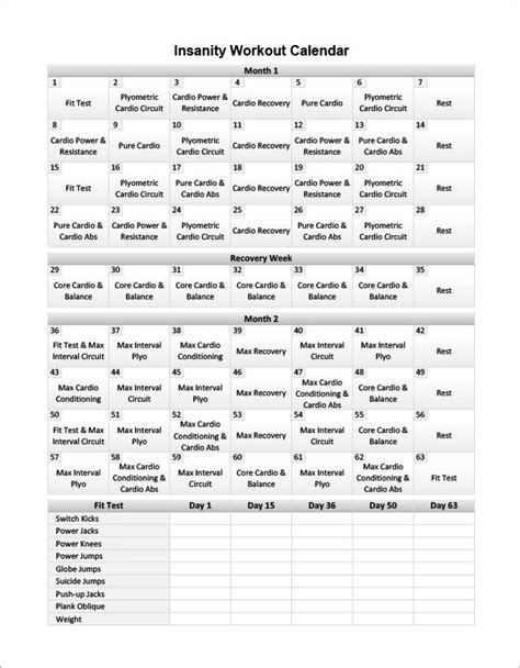 FREE 10 Sample Workout Schedules In Google Docs MS Word Pages