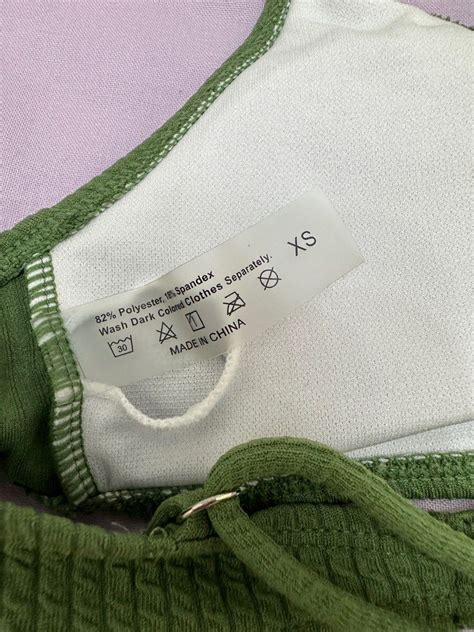 Shein Green Bikini Women S Fashion Swimwear Bikinis Swimsuits On Carousell