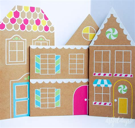 Gingerbread House Cut Outs Artful Days