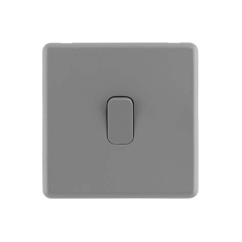 Arlec Rocker Stone Grey 10a 1gang 2way Light Switch Arlec Uk