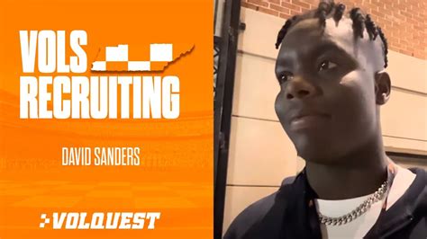 Tennessee Football Star Ot Recruit David Sanders Talks Latest